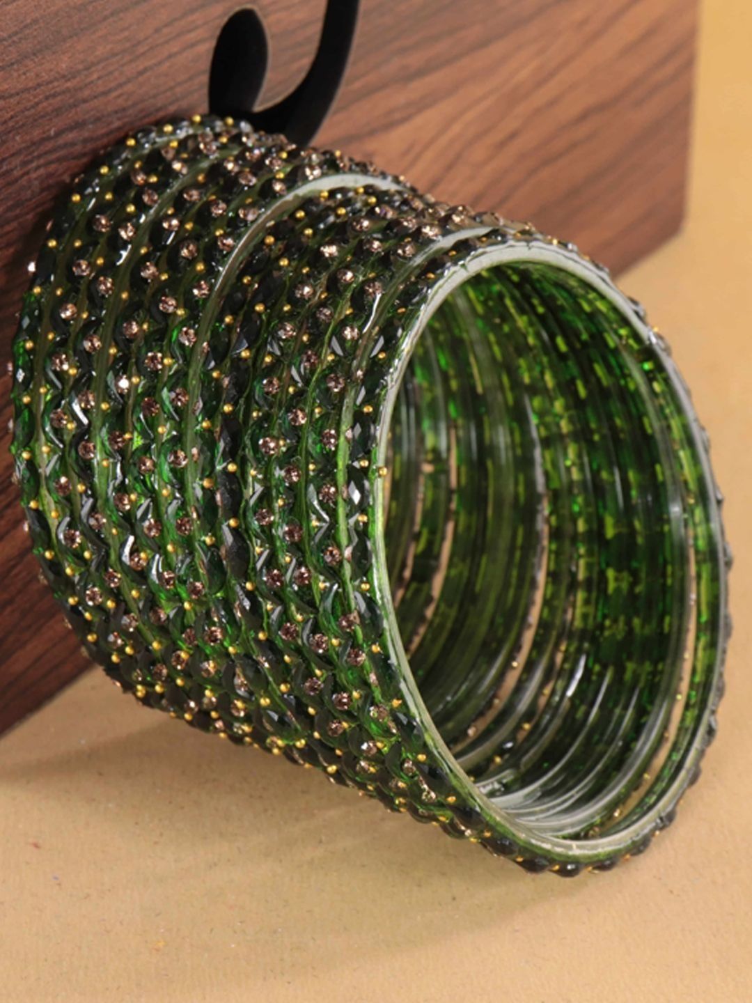 STYOLLO Green Glass Zircon Bangle-picture-38