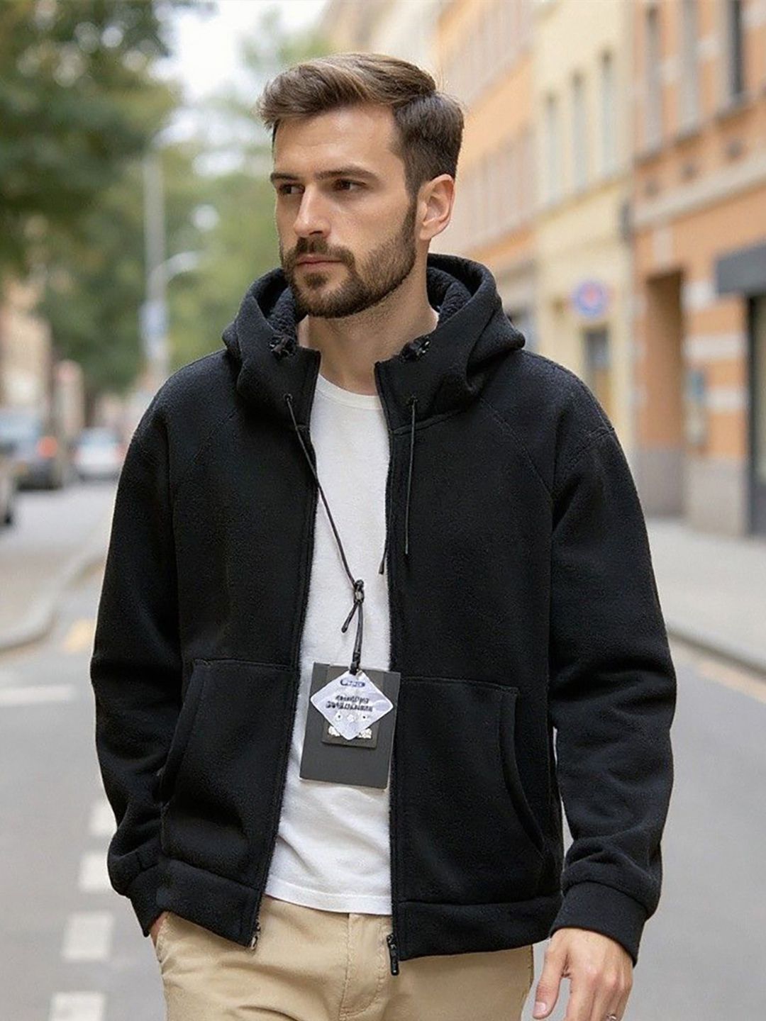 Mast & Harbour Men Hooded Sweatshirt-picture-18