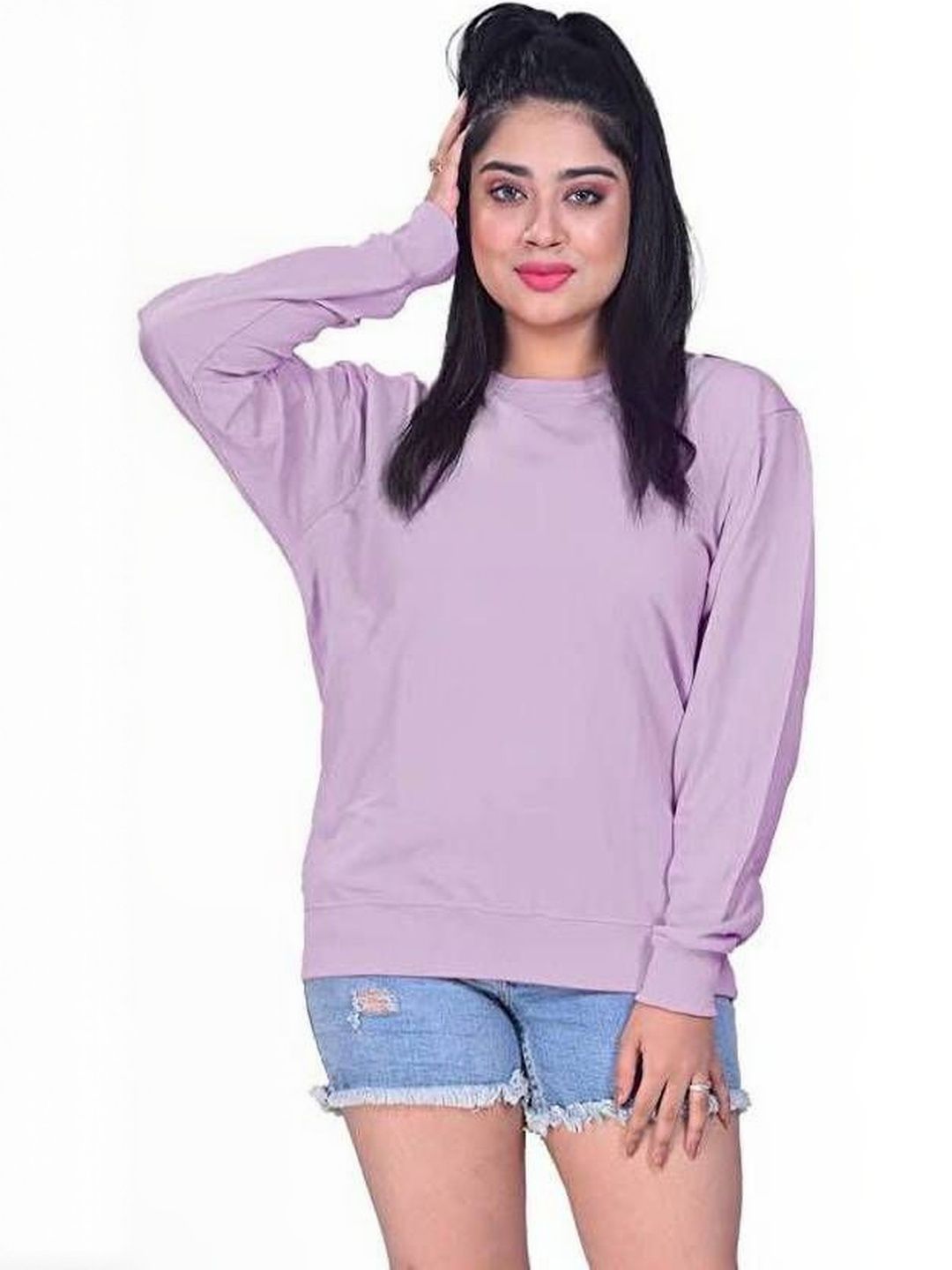 VALUE CREATION Women Cotton Solid Sweatshirts-picture-33