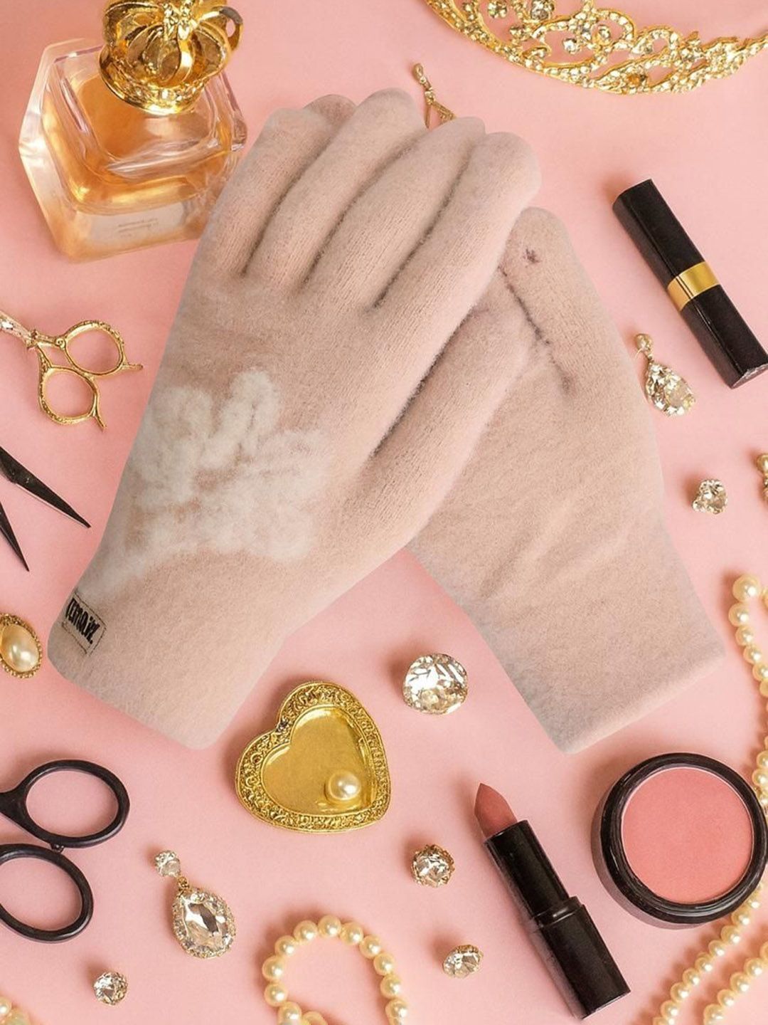 LOOM LEGACY Women's Winter Wear Touchscreen Woollen Gloves-picture-11