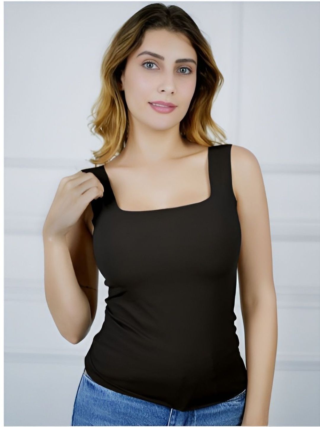 Kilvis Women Lightly Padded Camisole Tank Top-image-37