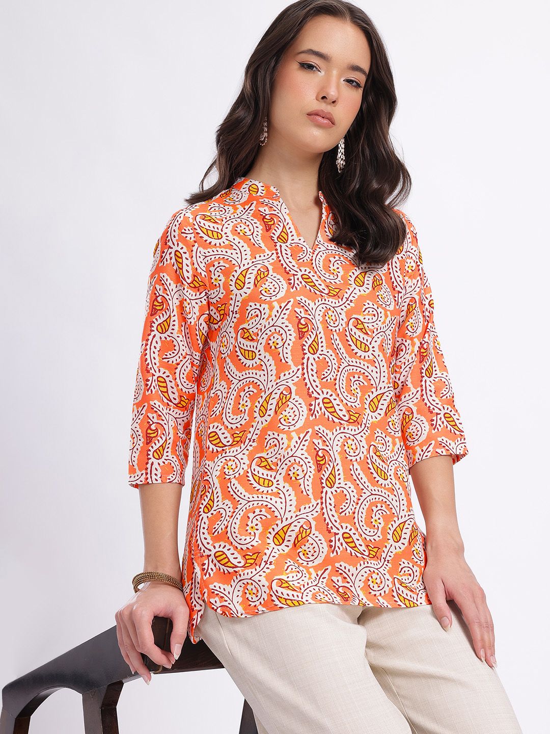 Anouk Rustic Paisley Printed Kurti-picture-38