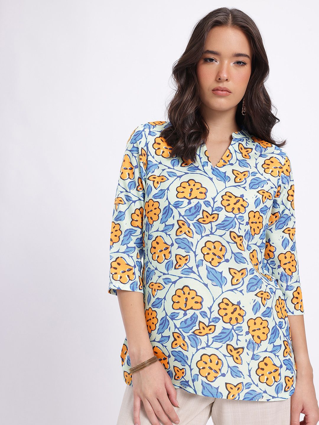 Anouk Rustic Floral Printed Kurti-picture-53