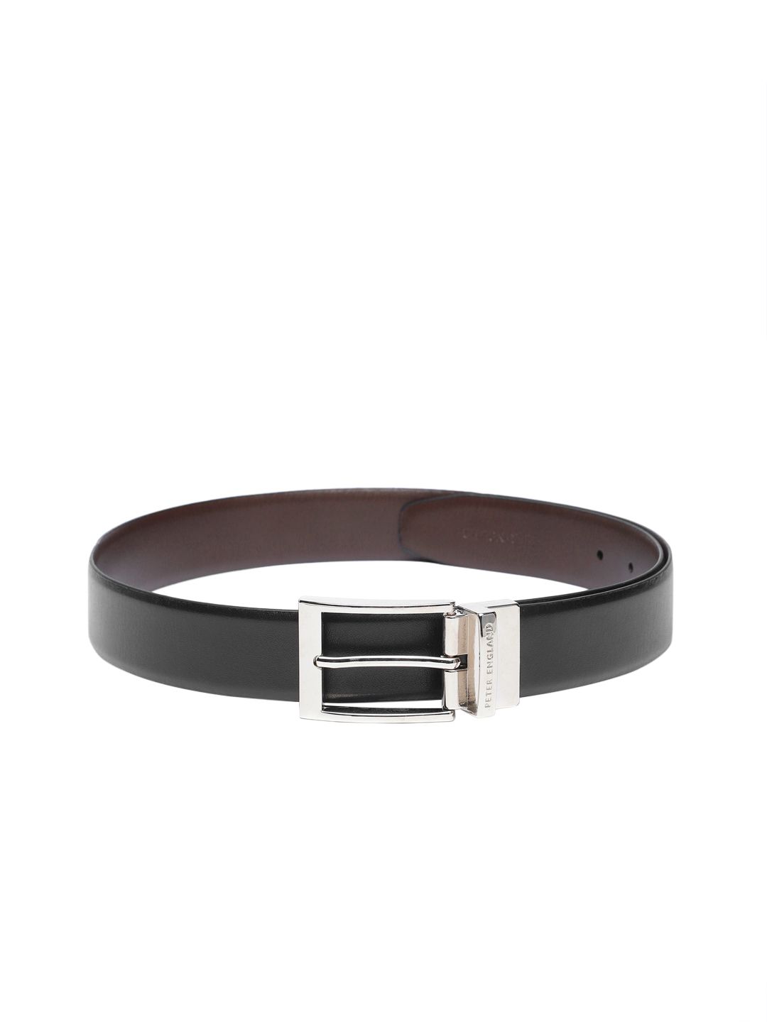 Peter England Men Leather Reversible Belt-image-34