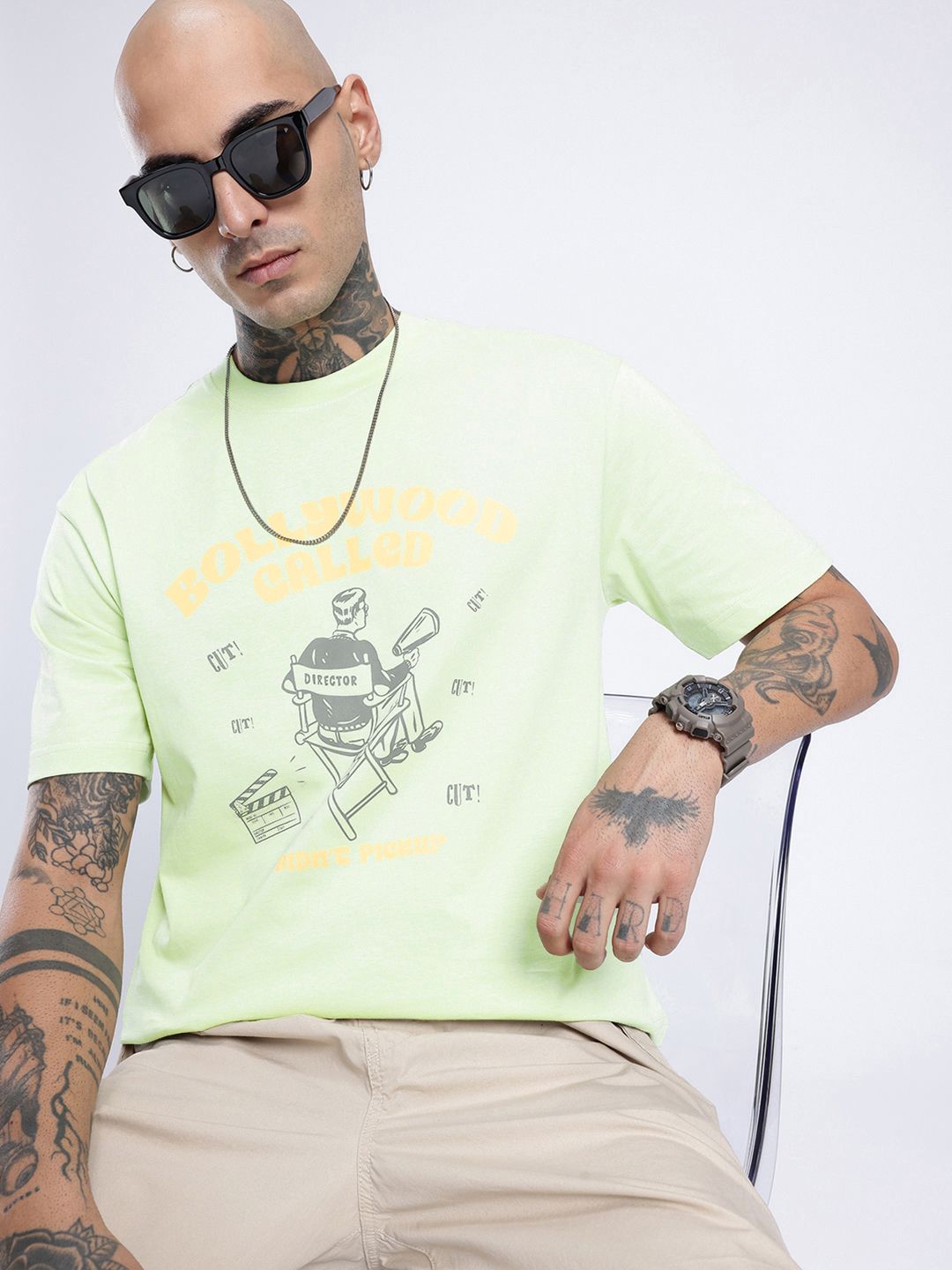 glitchez Graphic Printed Relaxed Fit T-shirt-picture-10