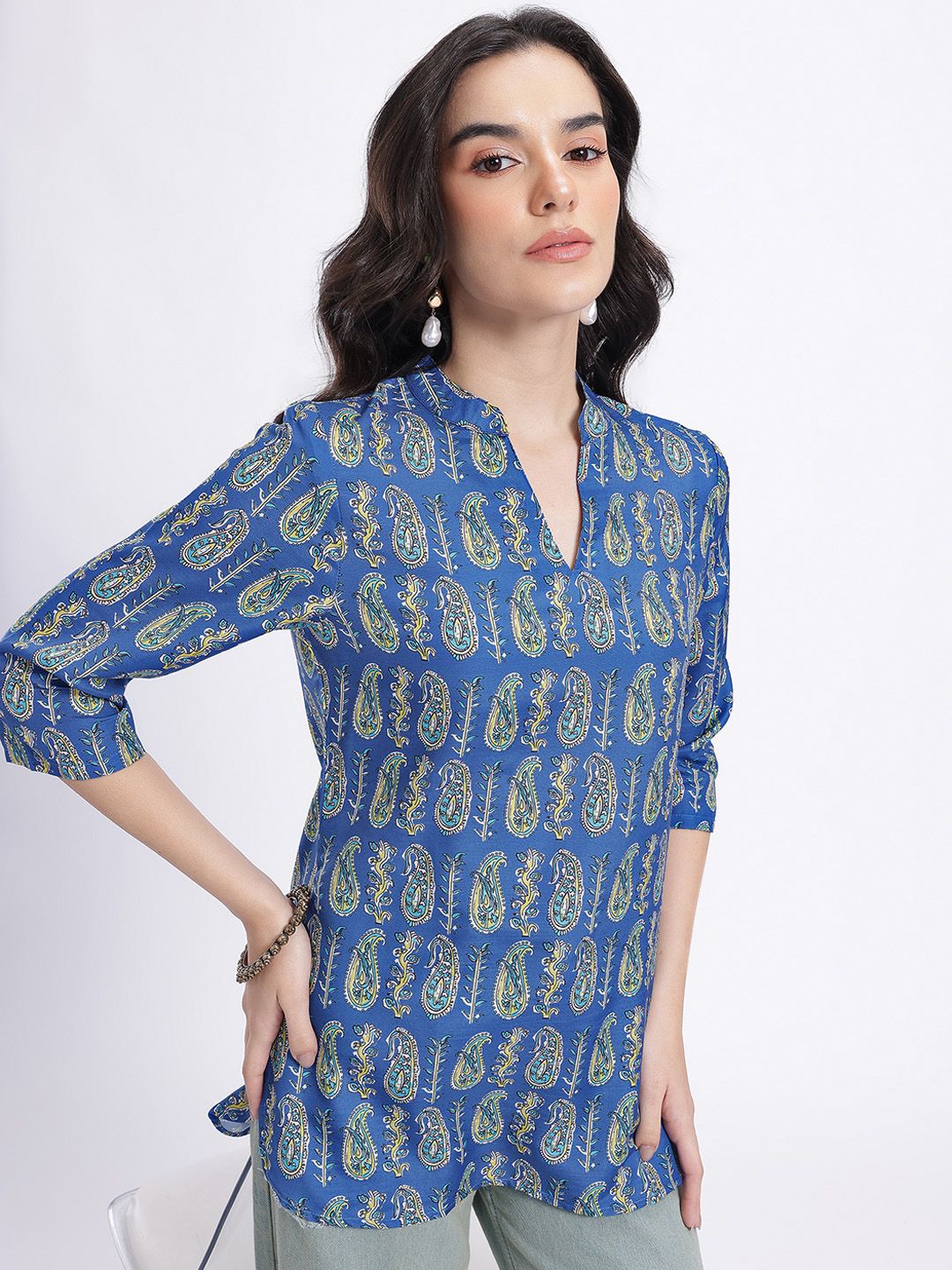 Anouk Rustic Paisley Print Kurti-picture-34