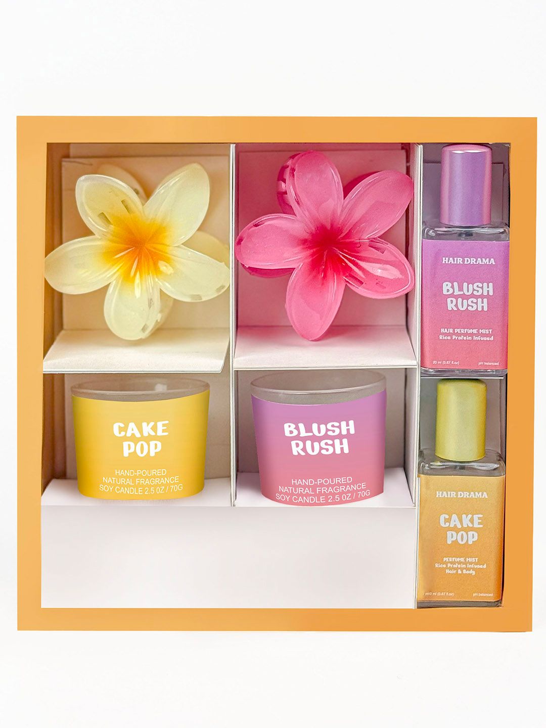 hair drama co. HAIR DRAMA CO Fragrance Gift Set of Hair & Body Mist + Scented Wax Candles & Claw Clips-picture-36