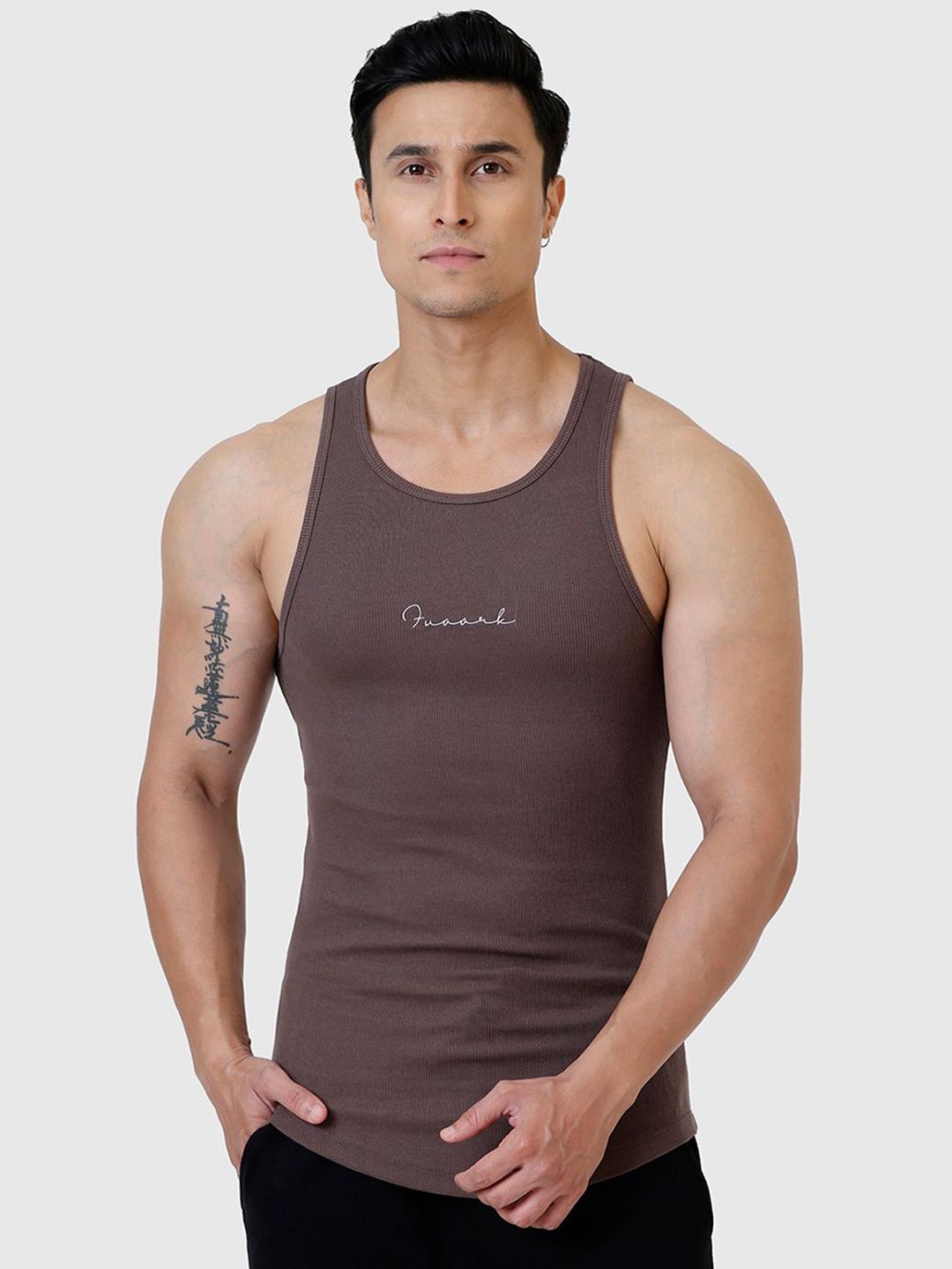 FUAARK Men Cotton Solid Tank Innerwear Vests-picture-52