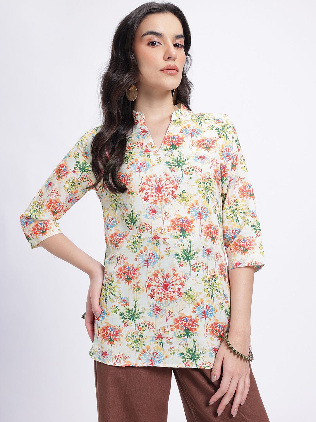 Anouk Rustic Floral Printed Kurti-image-46
