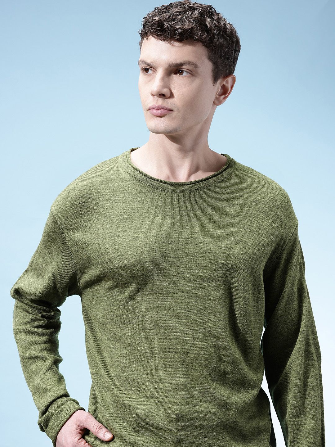 glitchez Raw Edge Relaxed Pullover-image-12