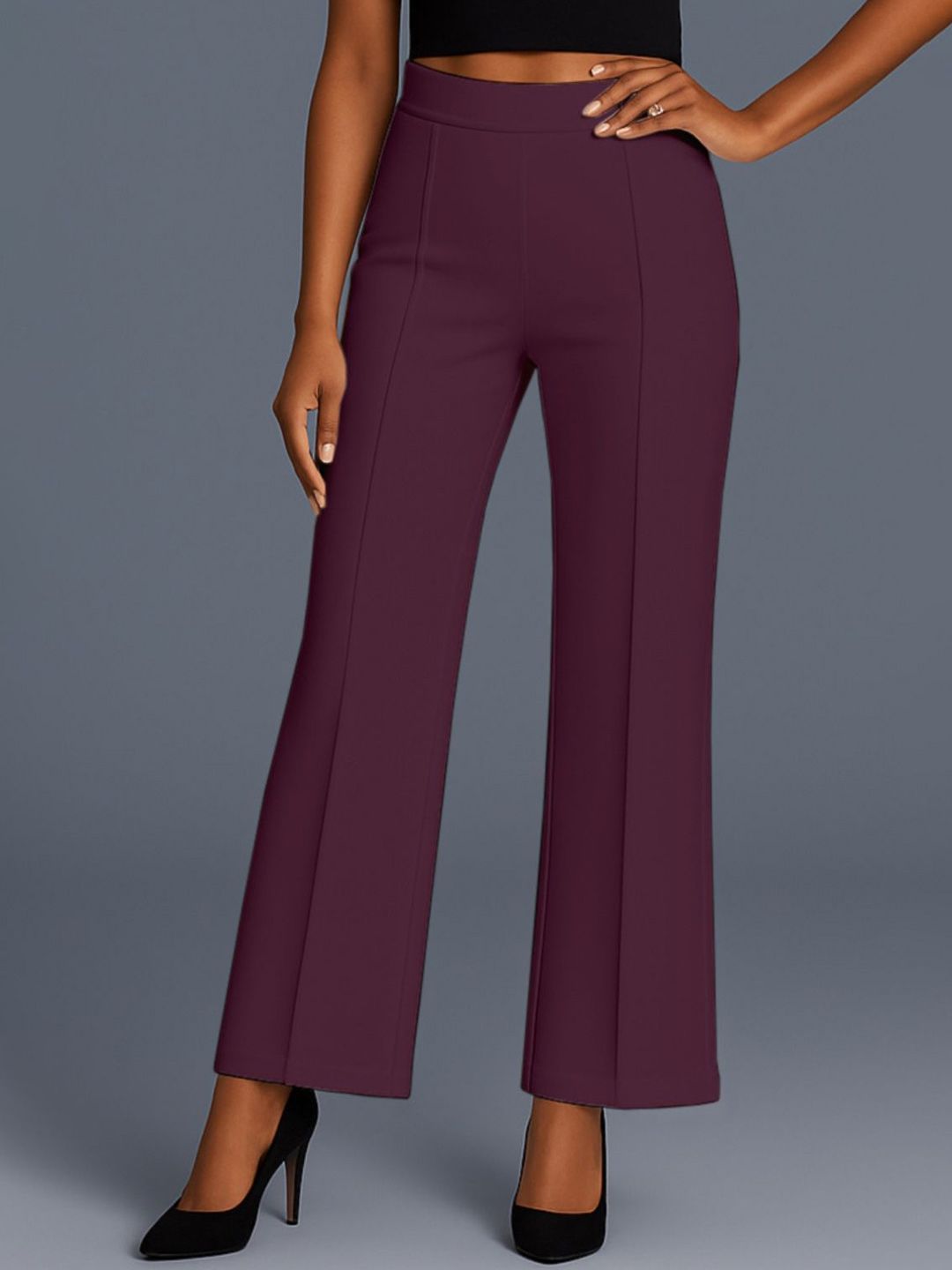 SWADESI STUFF Women Relaxed Mid-Rise Parallel Trousers-picture-43