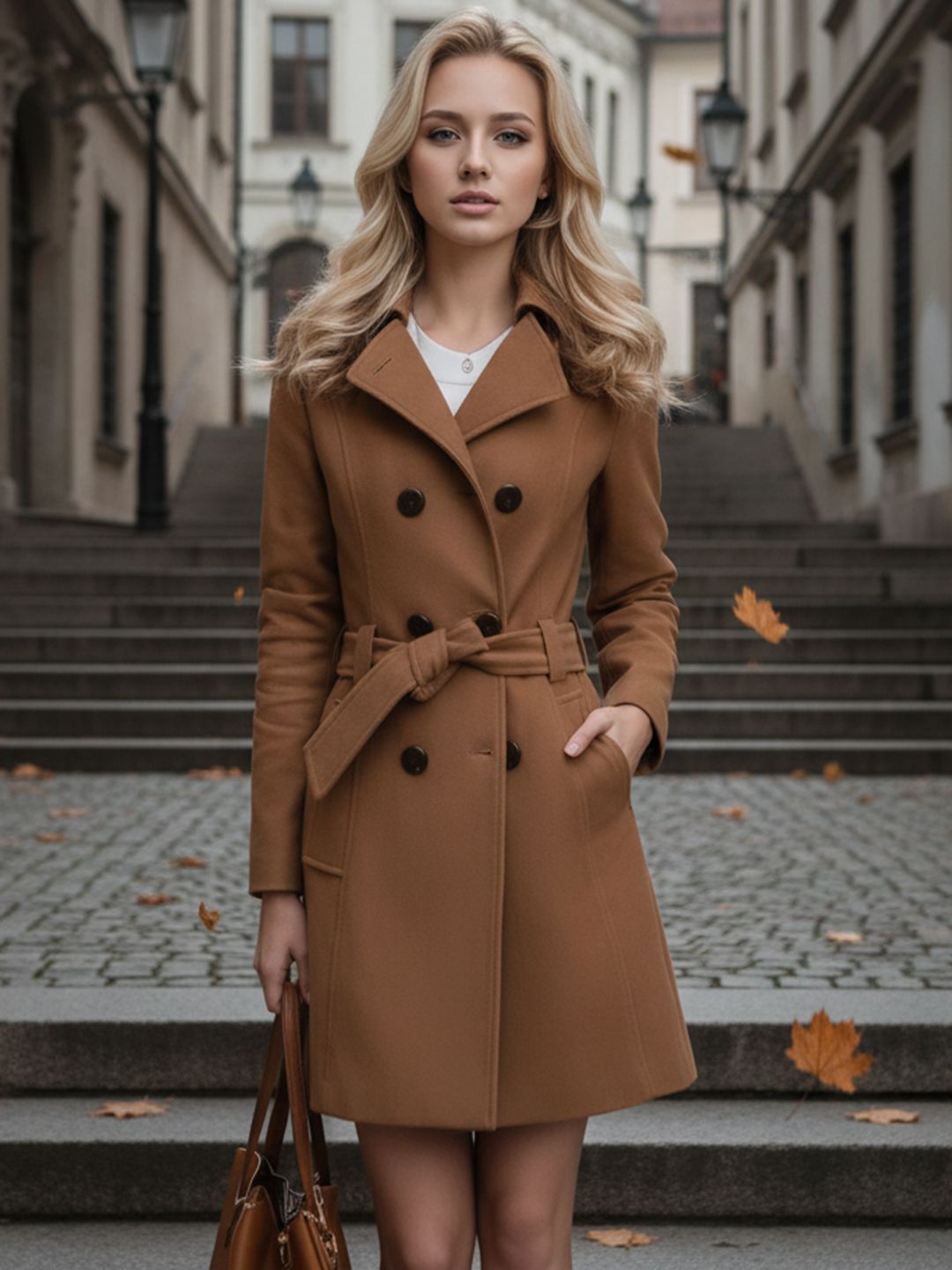 bebe Women Solid Double-Breasted Winter Blazer-picture-25