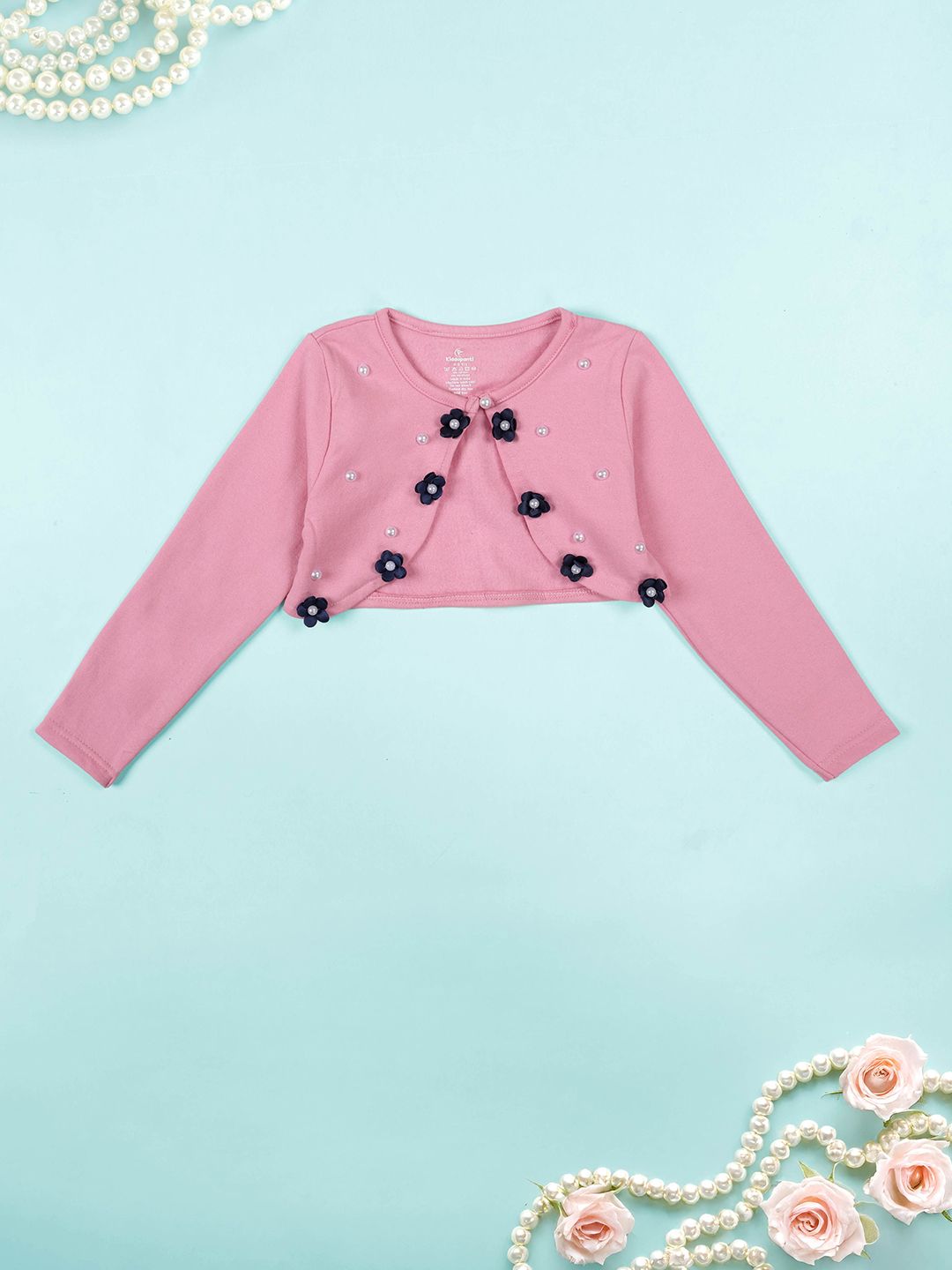 KiddoPanti Girls V-Neck Crop Shrug-picture-18