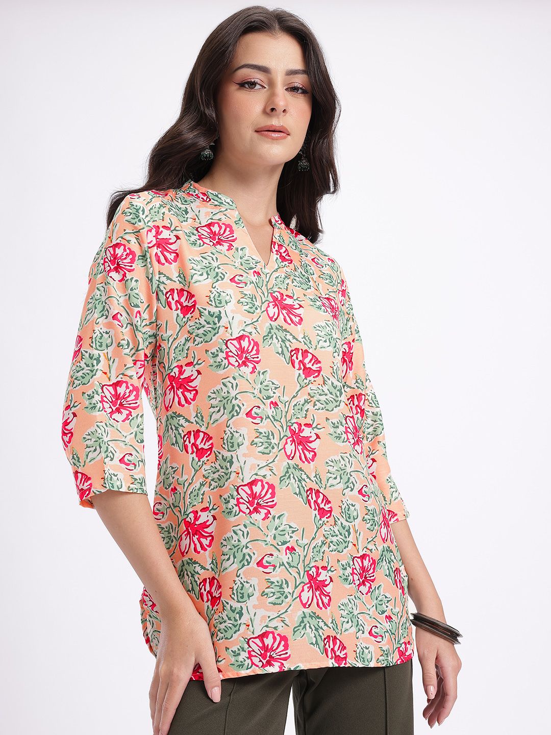 Anouk Rustic Floral Printed Kurti-picture-52