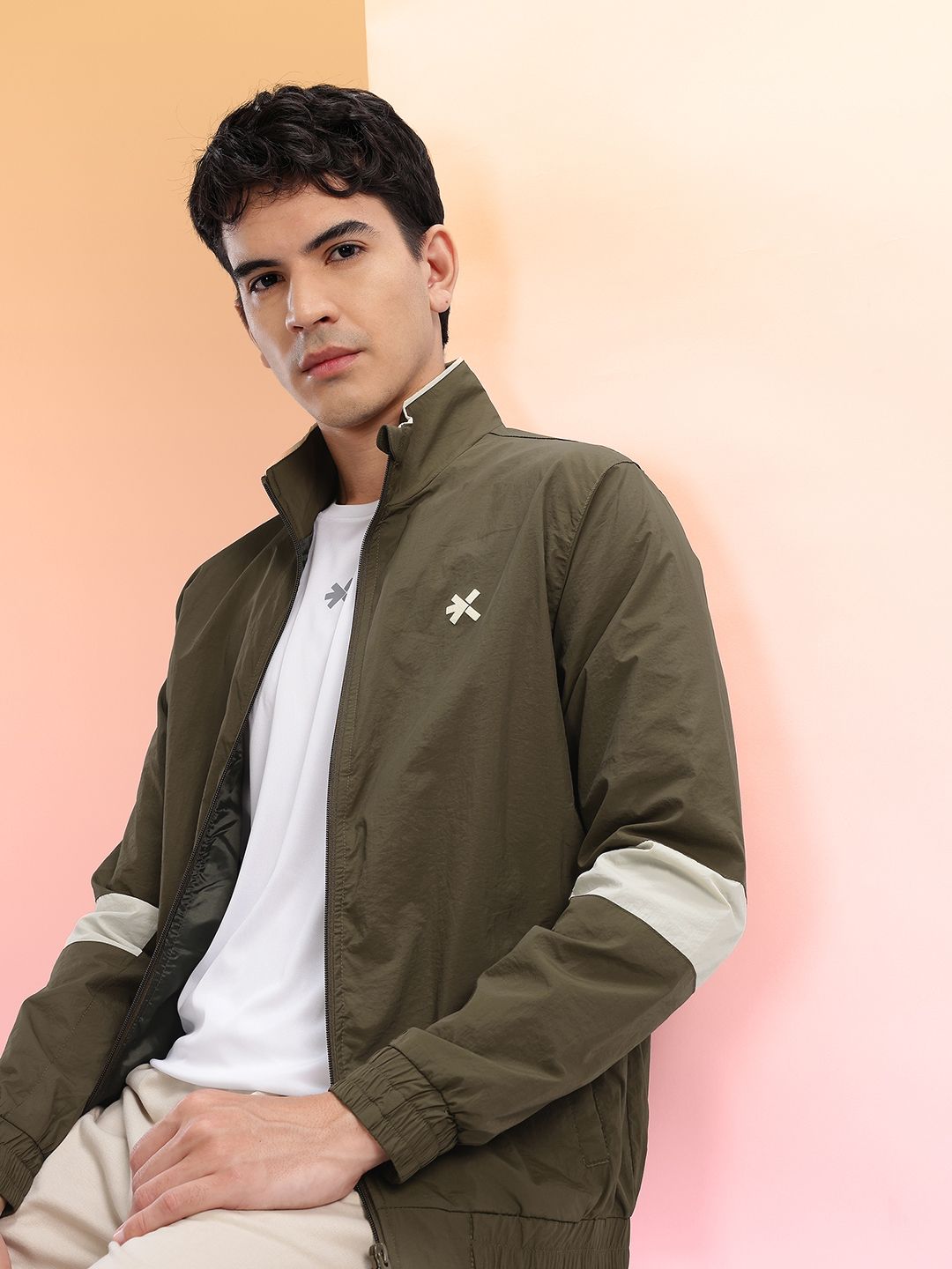 HRX by Hrithik Roshan Mock Collar Bomber-picture-31
