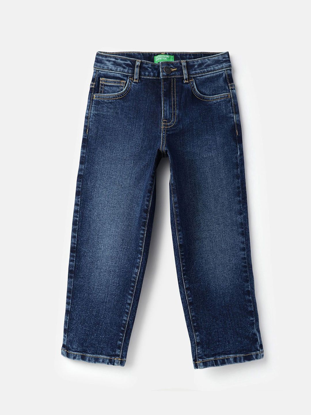 United Colors of Benetton Boys Mid-Rise Light Fade Stretchable Jeans-picture-38