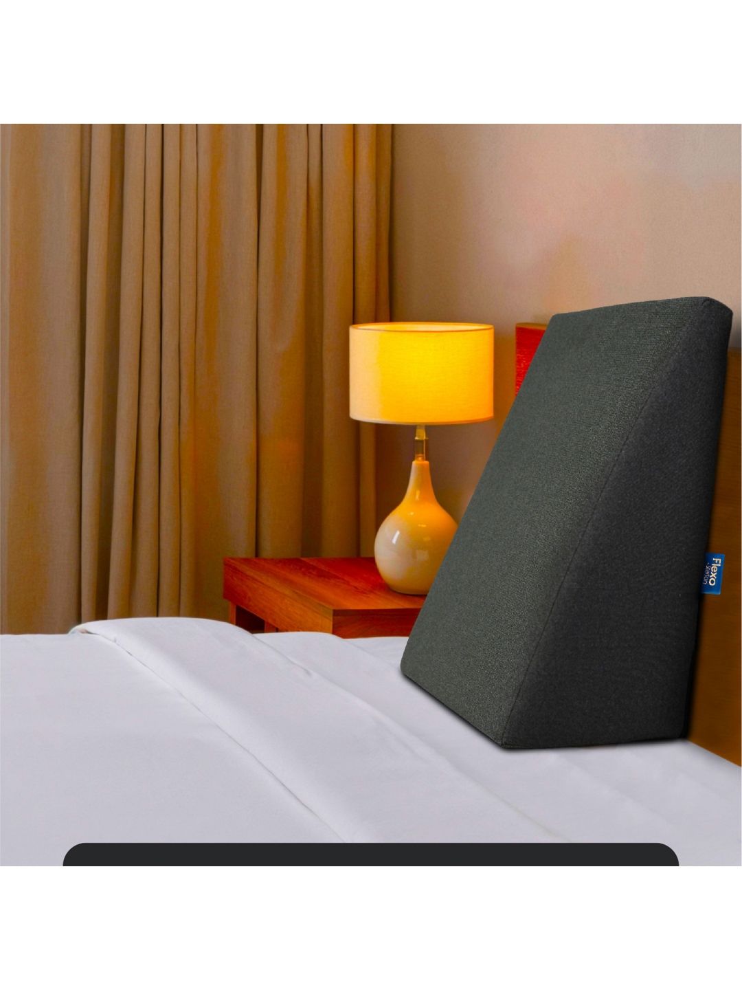 STARLON Grey Memory Foam Filled Breathable Orthopedic Pillow-image-31
