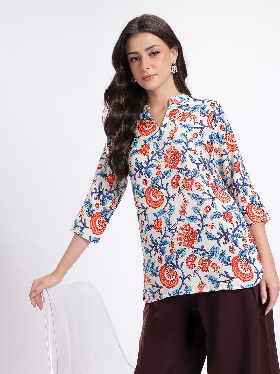 Anouk Rustic Floral Printed Kurti-picture-55