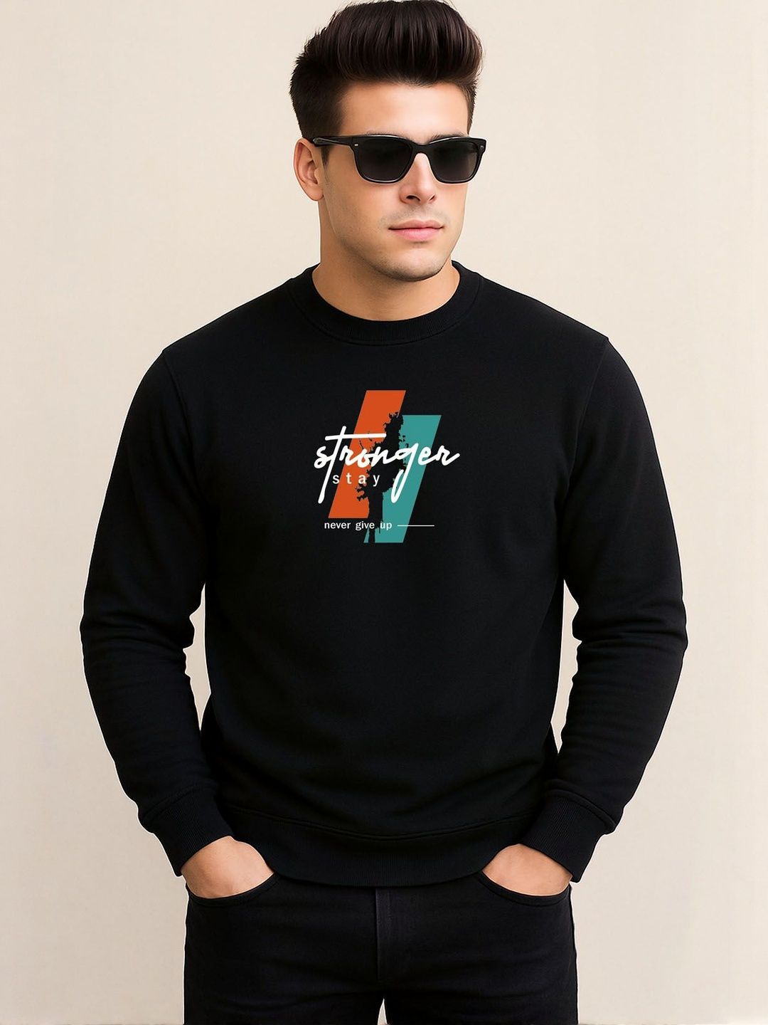 SZN Men Black Printed Sweatshirt-picture-48