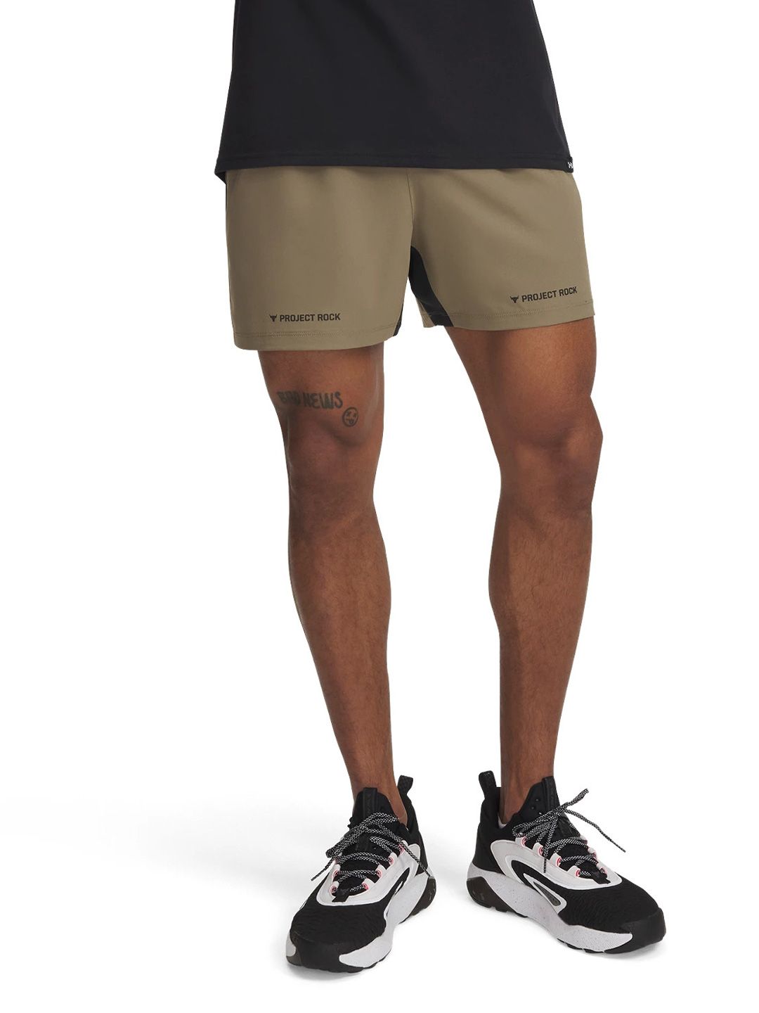 UNDER ARMOUR Project Rock Ultimate Men Mid-Rise Relaxed Fit Shorts-image-4