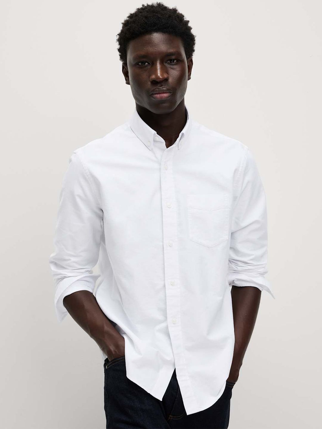 Marks & Spencer Pure Cotton Spread Collar Shirt-picture-17