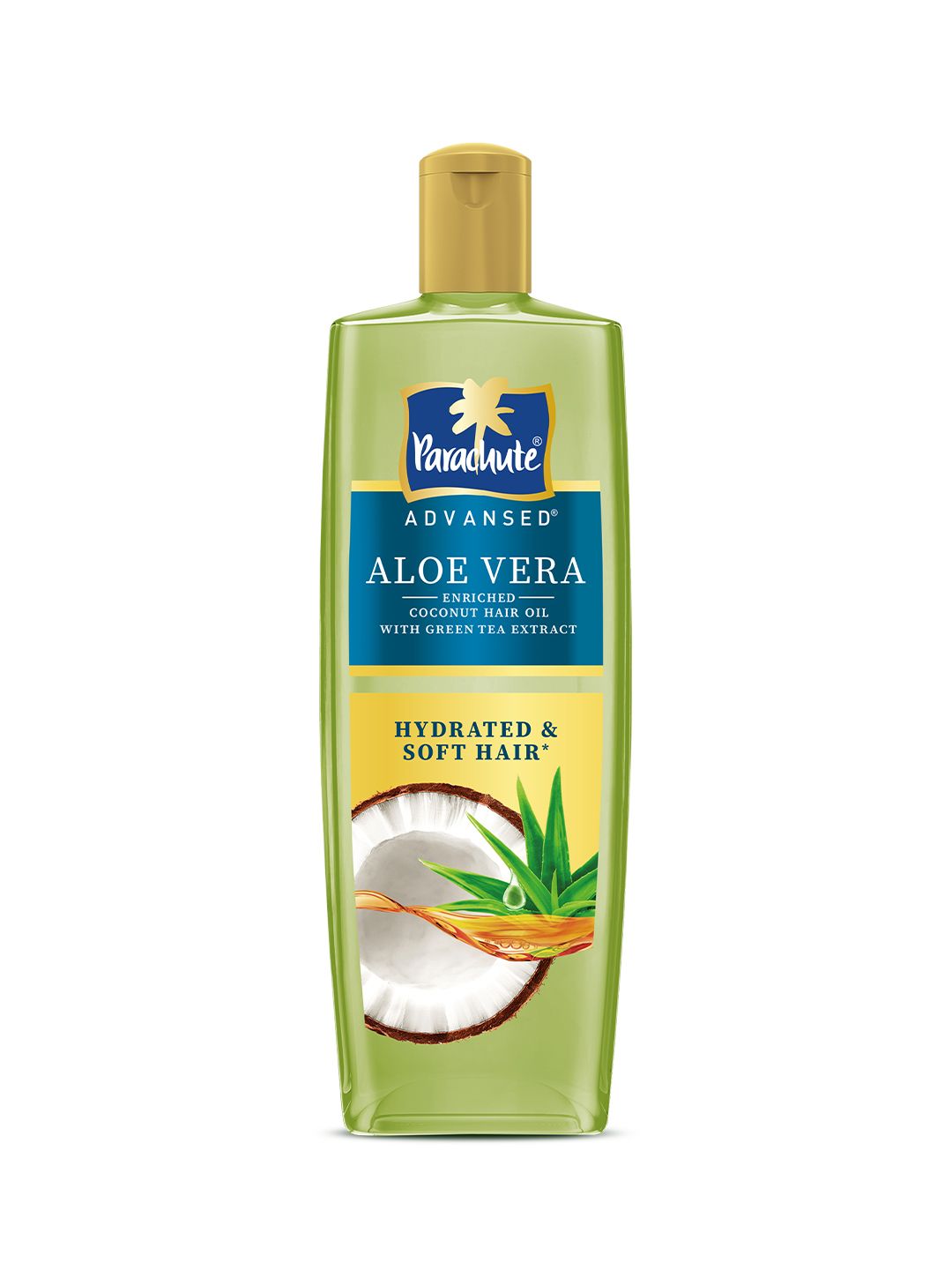 Parachute Aloe Vera Enriched Coconut Hair Oil with Green Tea for Hydrated Hair - 300 ml-image-21