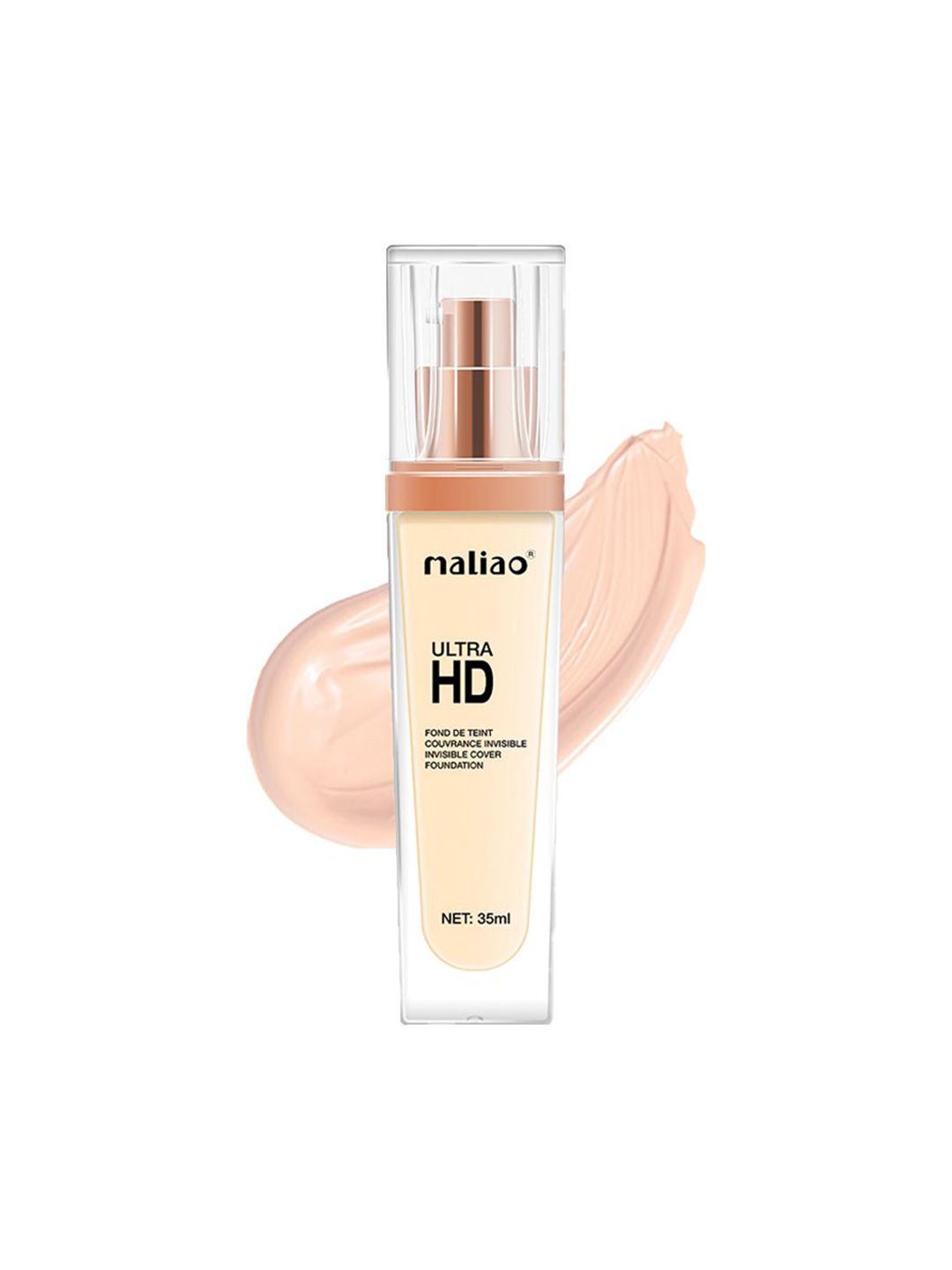 Maliao Ultra HD Flawless Foundation - 35 ml - White Ivory 01-image-36