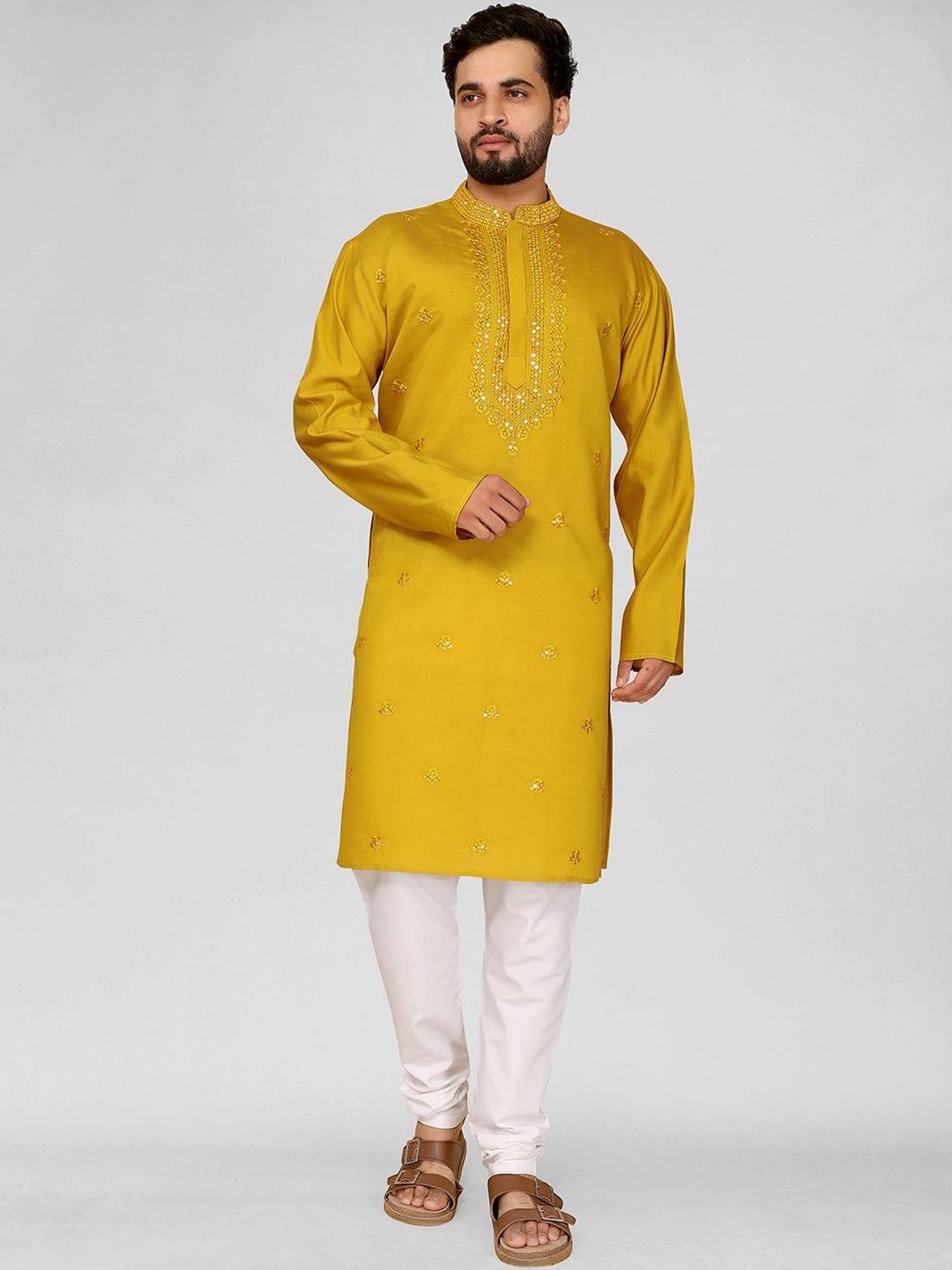 Moda Rapido Men Embroidered Kurta-image-47
