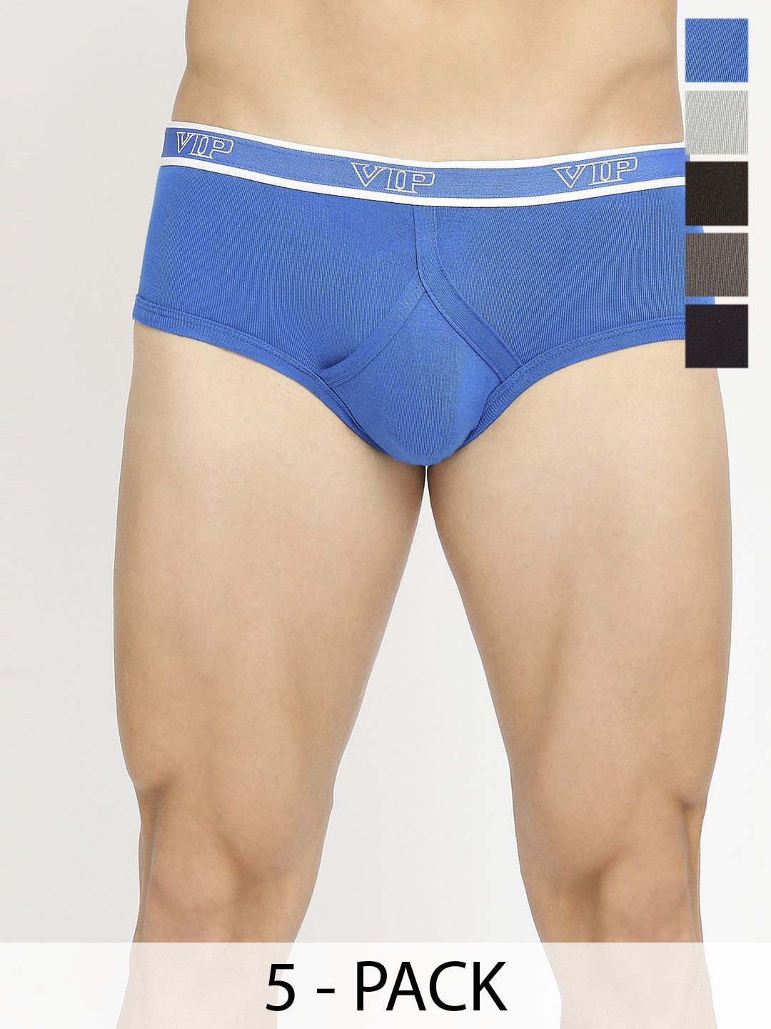 VIP Spector Pack Of 6 Assorted Pure Cotton Basic Briefs - VP-MI-BF-SPECT-1P-IN-PO4-80-picture-14