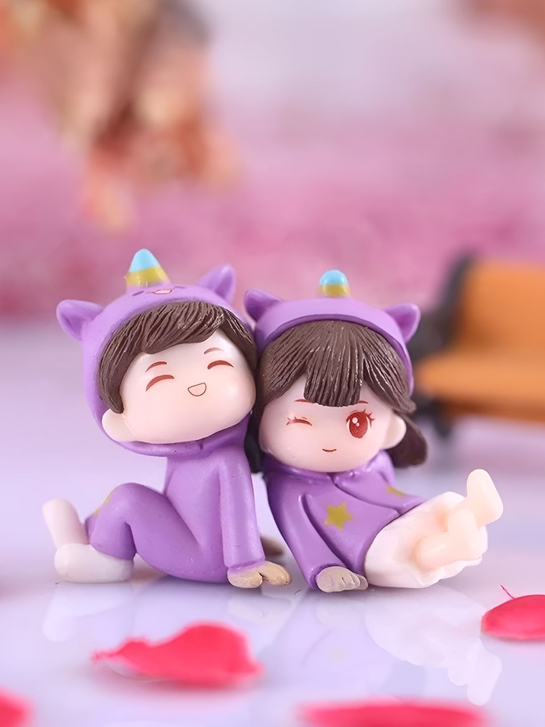 CraftVatika Purple Figurine Showpiece-picture-21