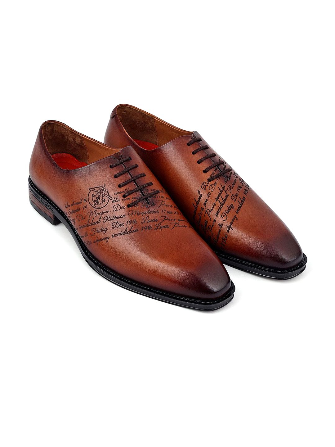 ROSSO BRUNELLO Men Leather Formal Oxfords Shoes-image-31