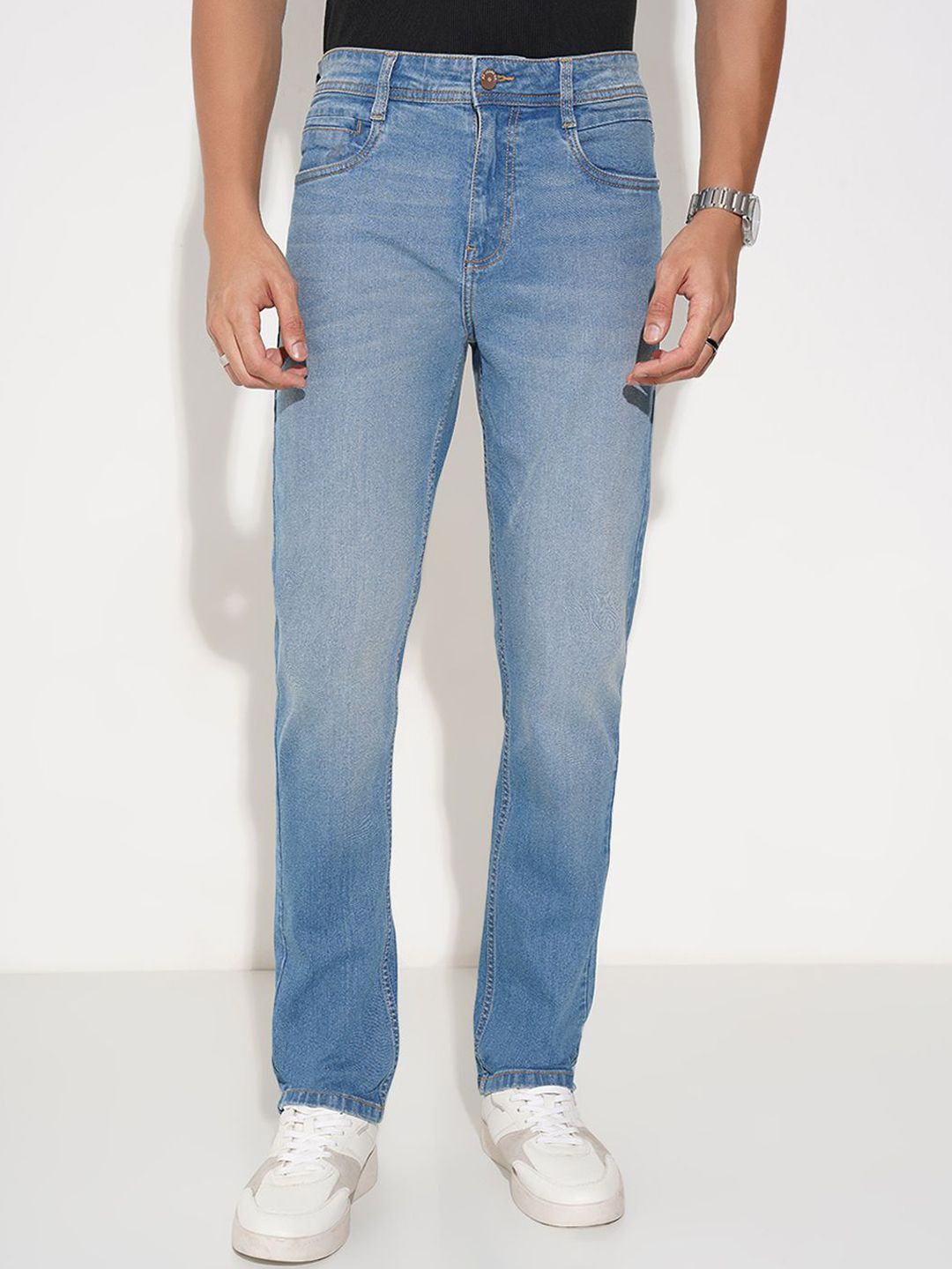 SF JEANS by Pantaloons Men Slim Fit Mid-Rise No Fade Jeans-picture-25