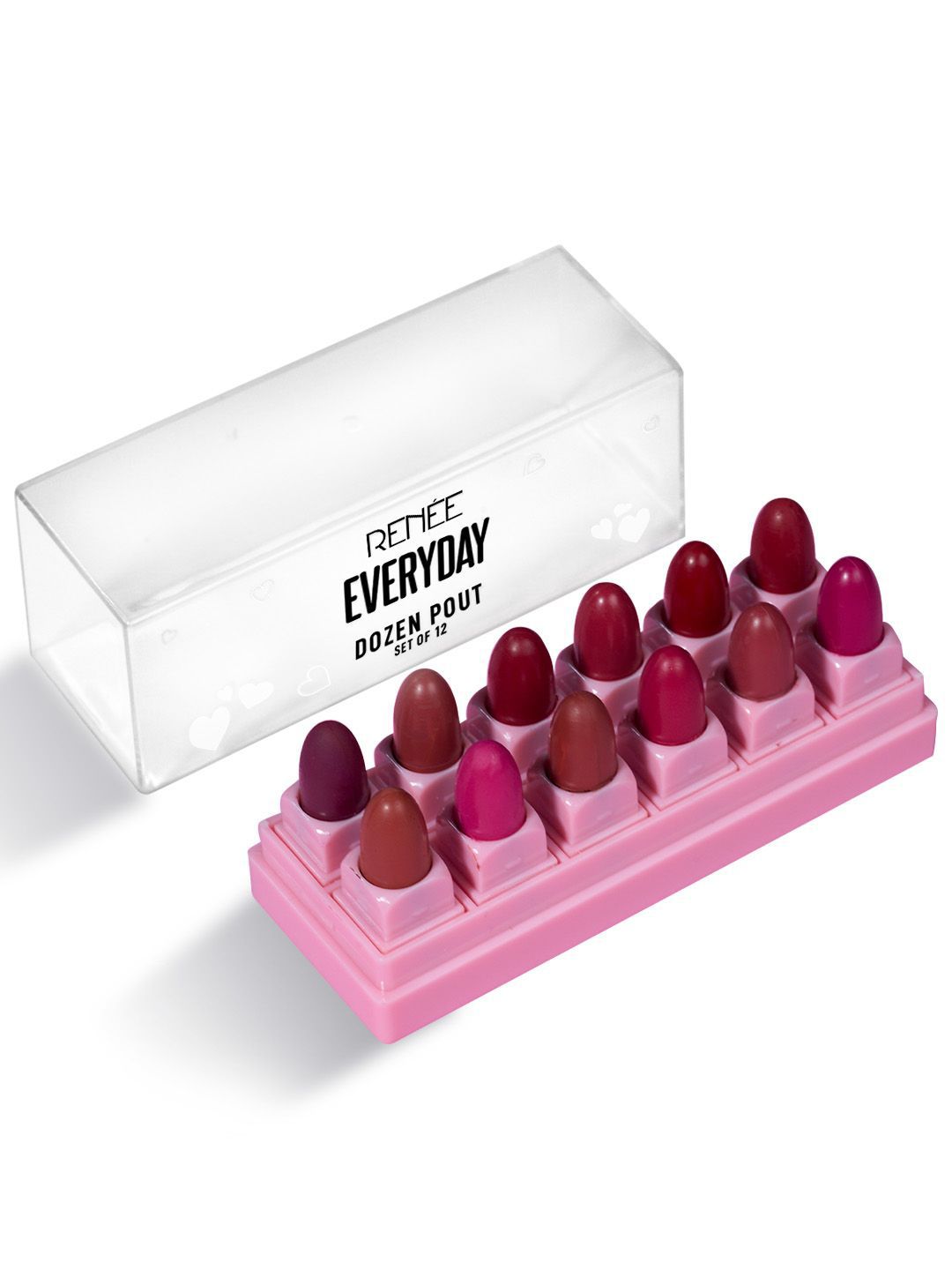 Renee Set Of 12 Dozen Pout Mini Lipsticks With Shea Butter- 1.2 g Each-picture-13