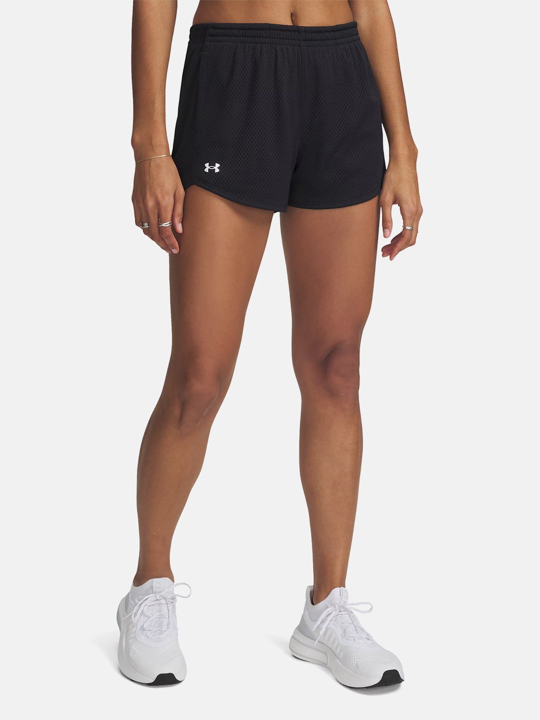 UNDER ARMOUR Women Mid-Rise Perforated Training Shorts-picture-11