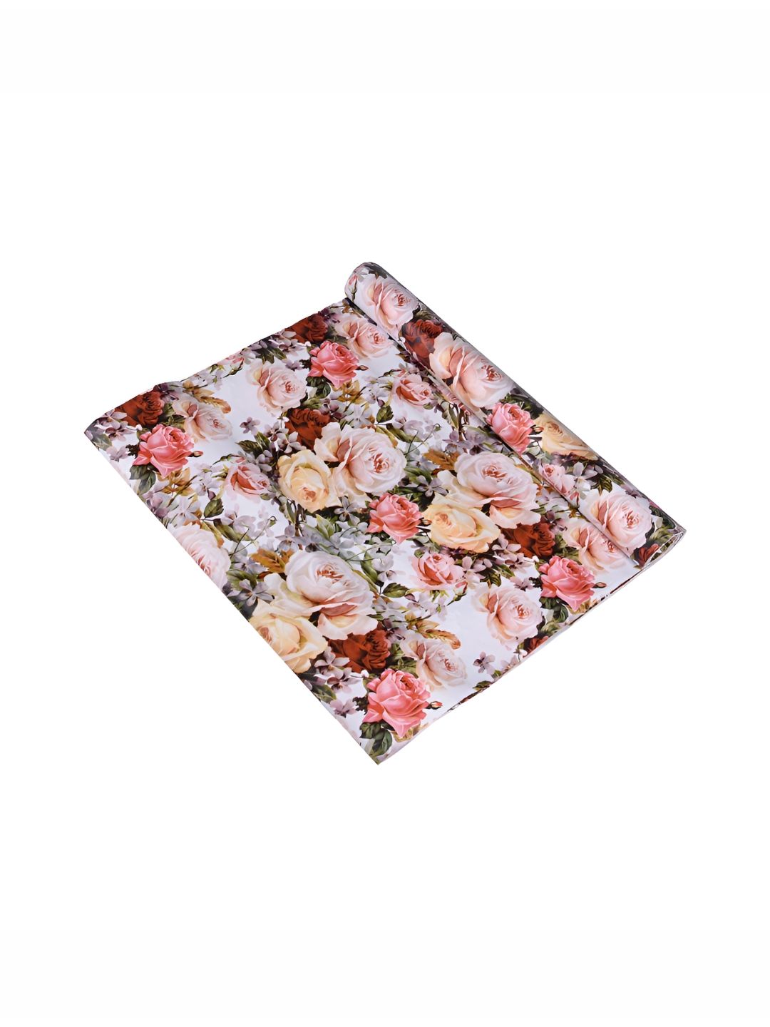 Aura White & Pink Gulab Printed Shelf Liner Organiser-picture-18