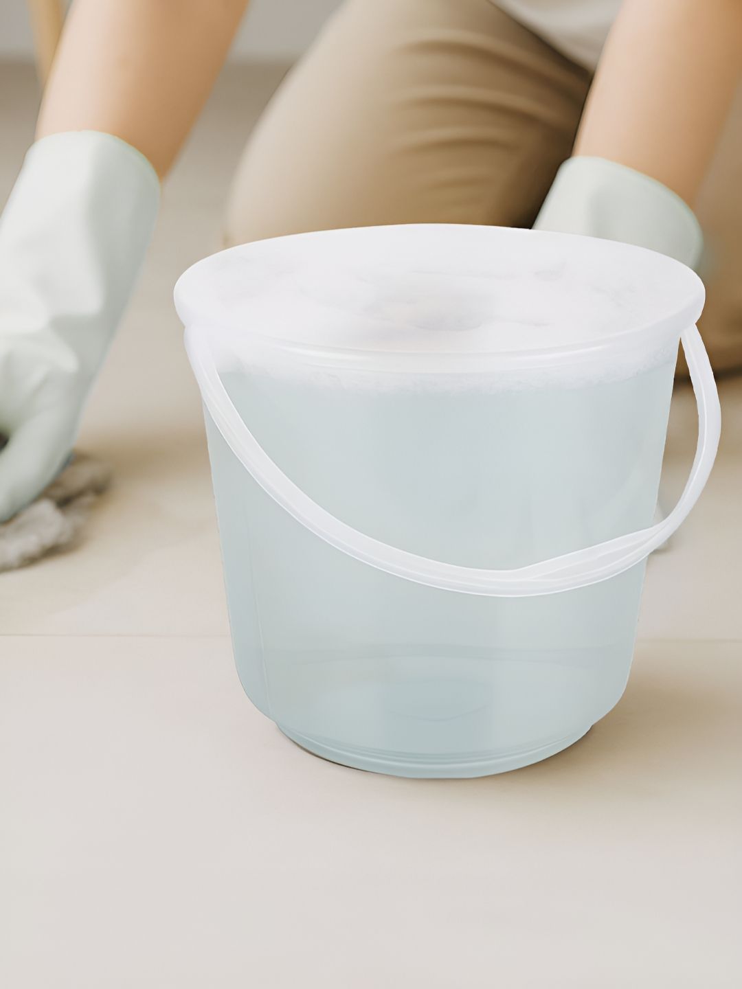 Aura Transparent Solid Plastic Bath Accessories Set-picture-41