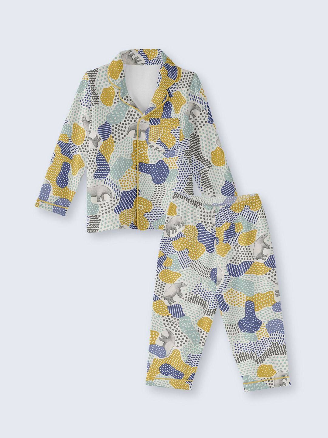 cocoon care Unisex Kids Printed Night suit