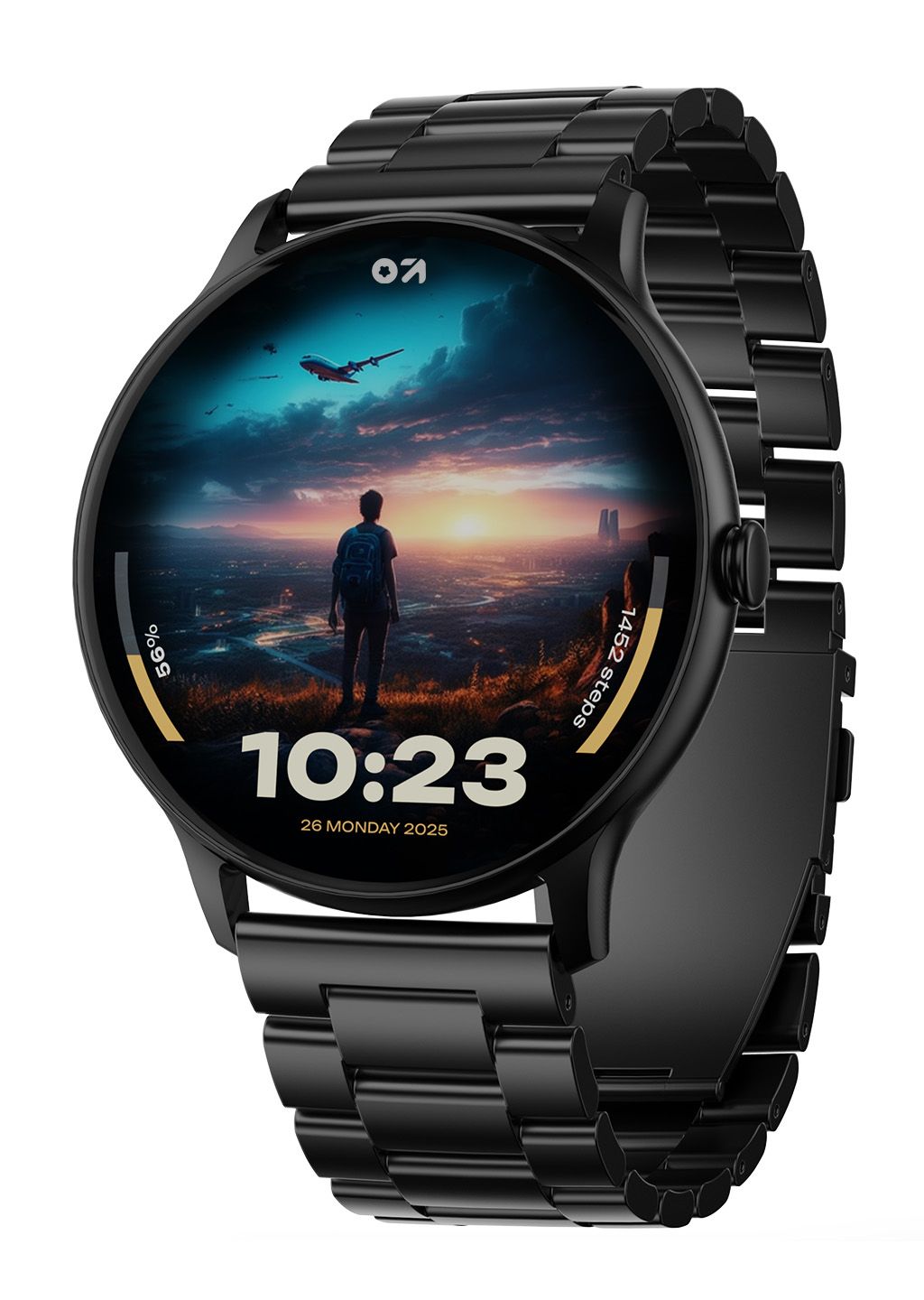 Goboult Dire 1.38'' Curved HD Display, 500 Nits, 250+ Watch Faces Smartwatch