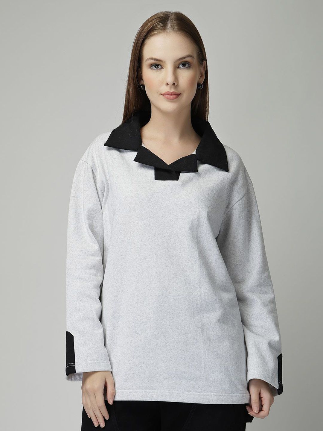 Unifringe Women Solid Full Sleeve Sweatshirt-picture-33