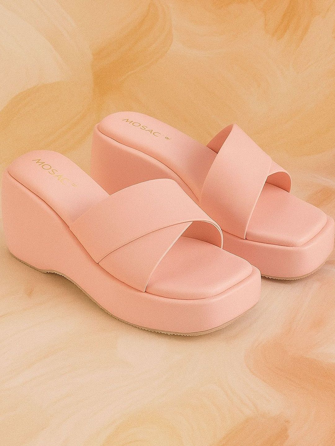 MOSAC Women Pink Platform Sandals-picture-33