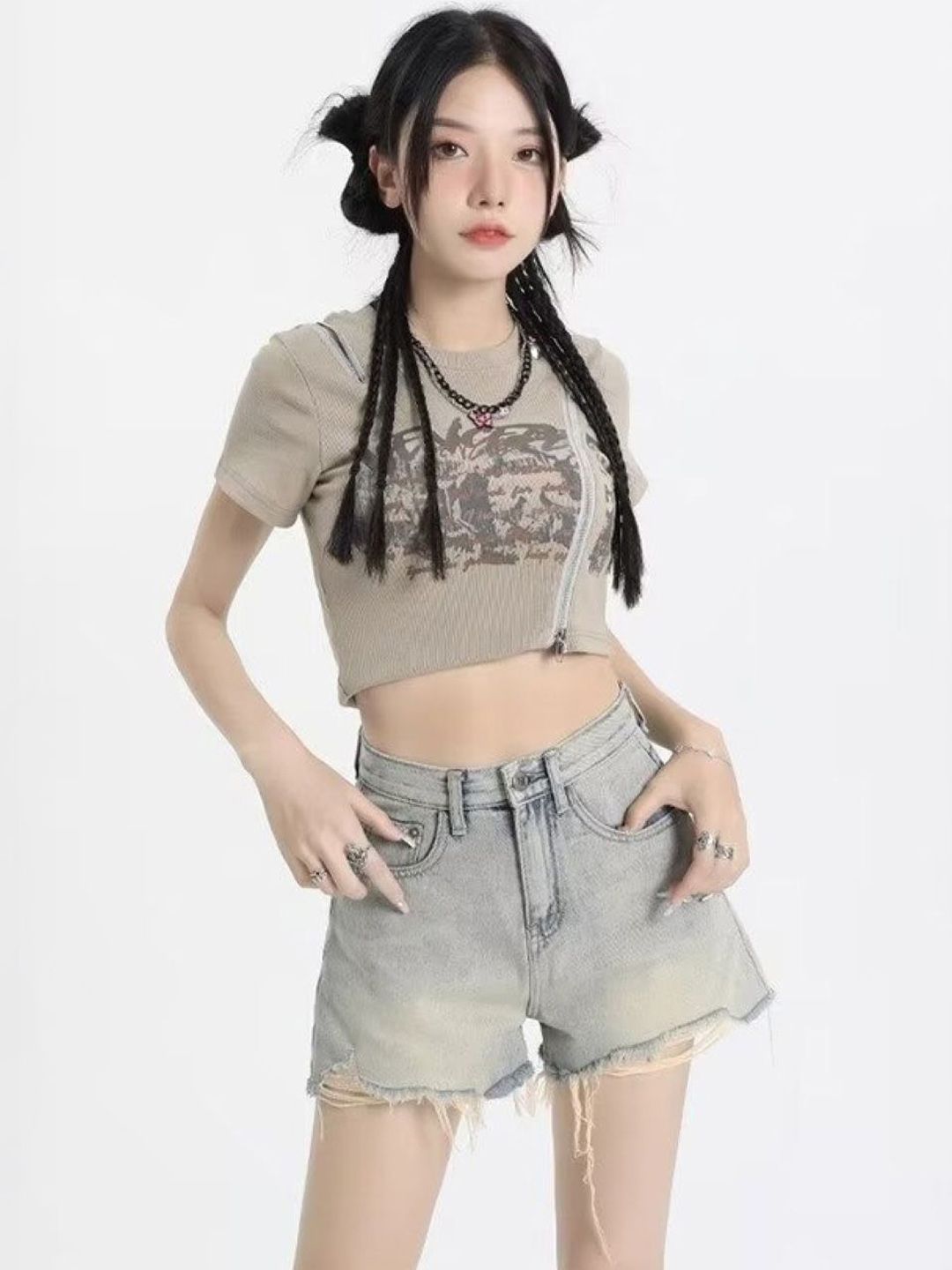 StyleCast Women Regular Fit Denim Shorts-picture-11