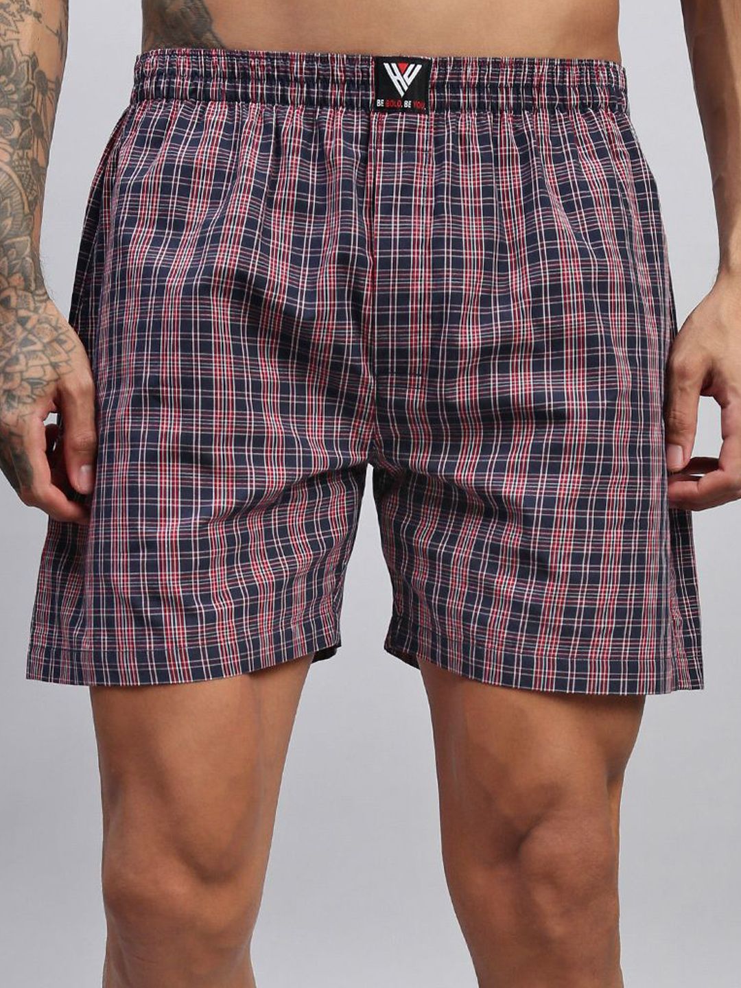 HAYU Men Checked Technology Shorts-picture-16