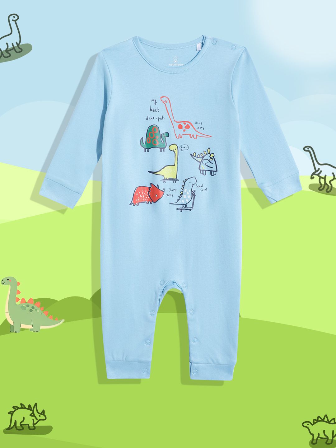 mothercare Infant Boys Printed Pure Cotton Rompers