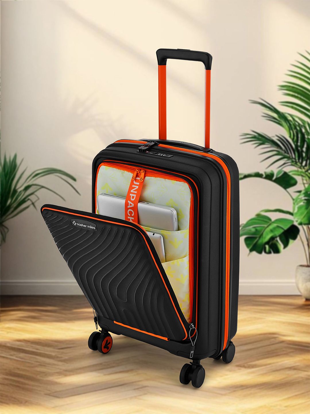 Nasher Miles Unisex Capri Hard-Sided Polypropylene Cabin Trolley Bag-image-32