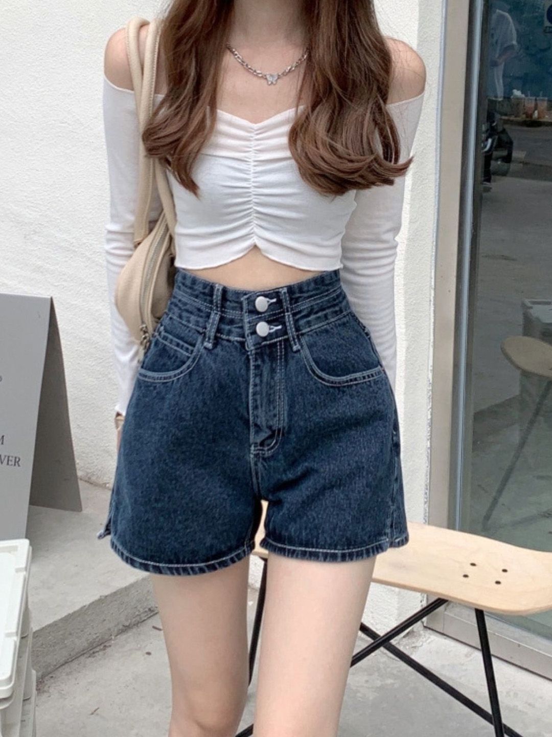 StyleCast Women Slim Fit High-Rise Shorts-picture-25