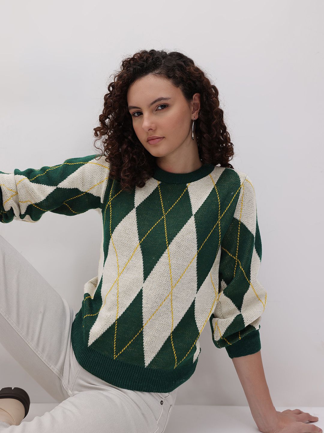 The Roadster Life Co. Argyle Knitted Pullover-picture-10