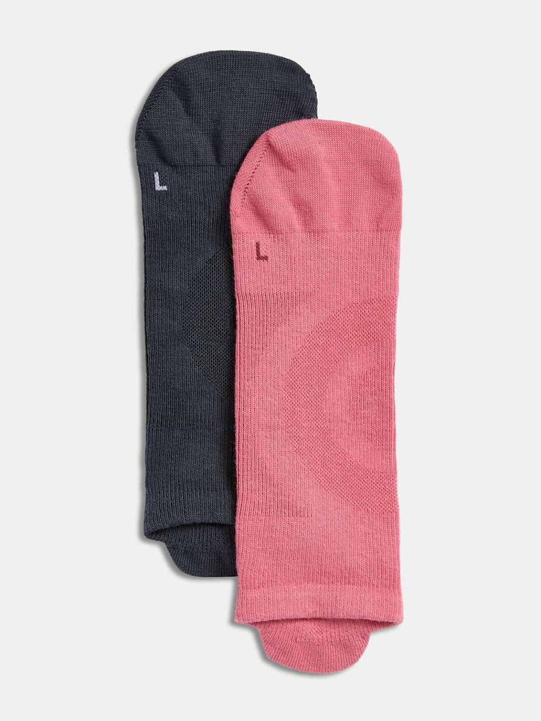 Marks & Spencer Women Pack Of 2 Calf-Length Yoga Socks-picture-22