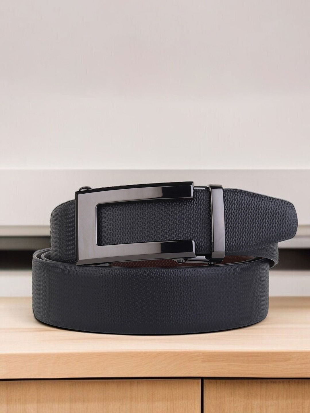 Killer Men Textured Leather Reversible Formal Belt-picture-31
