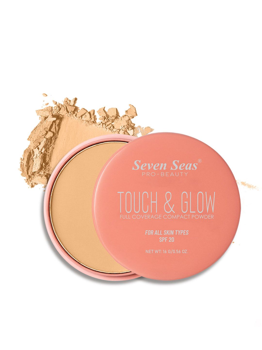 Seven Seas Touch & Glow Full Coverage Compact Powder - 16 g - Shade 03-image-30