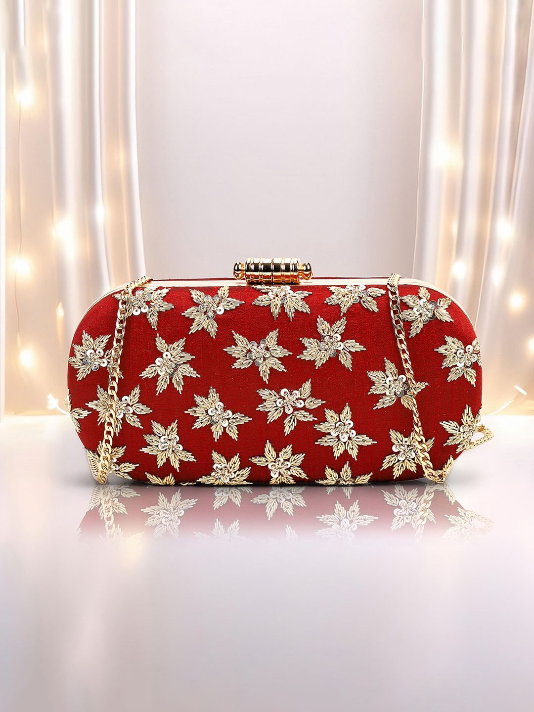 Mochi Floral Embellished Oversized Structured Handheld Bag-picture-29